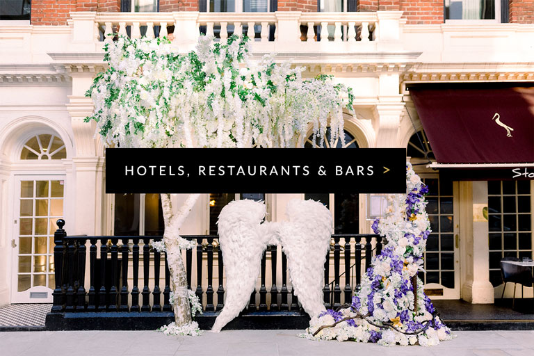Flowers for hotels, restaurants and bars