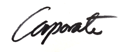 Corporate title handwritten