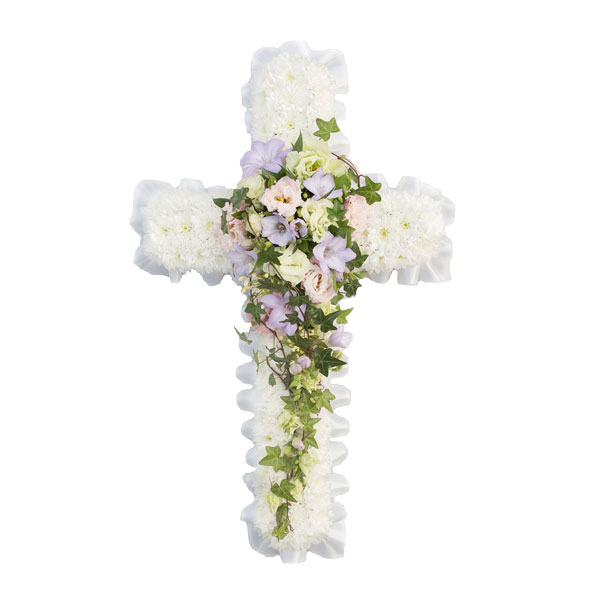 Petite Funeral Flowers Cross