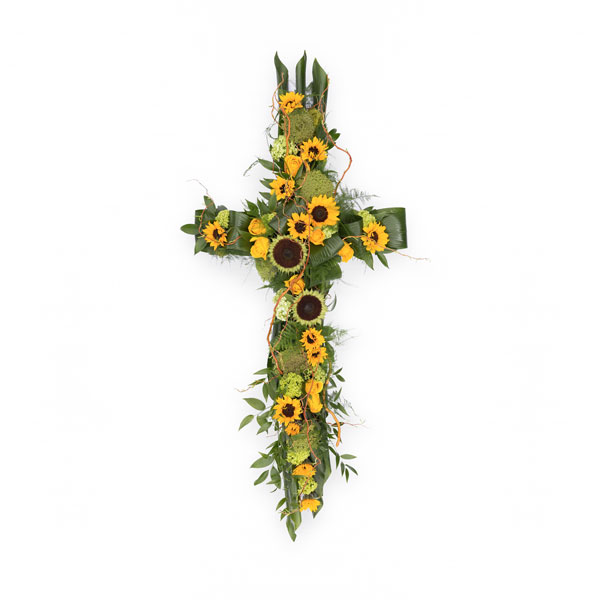 Contemporary Funeral Flowers Cross