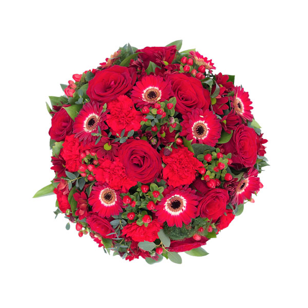 Rich Red Funeral Posy