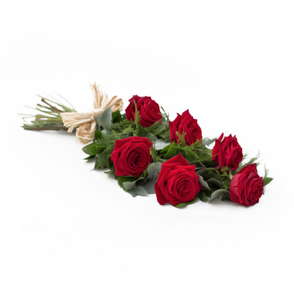 Simply Roses Tied Funeral Sheaf