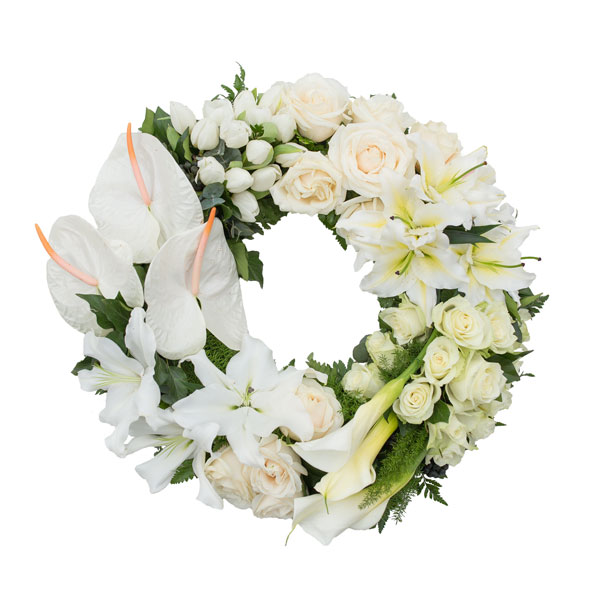 Lily & Rose Funeral Wreath